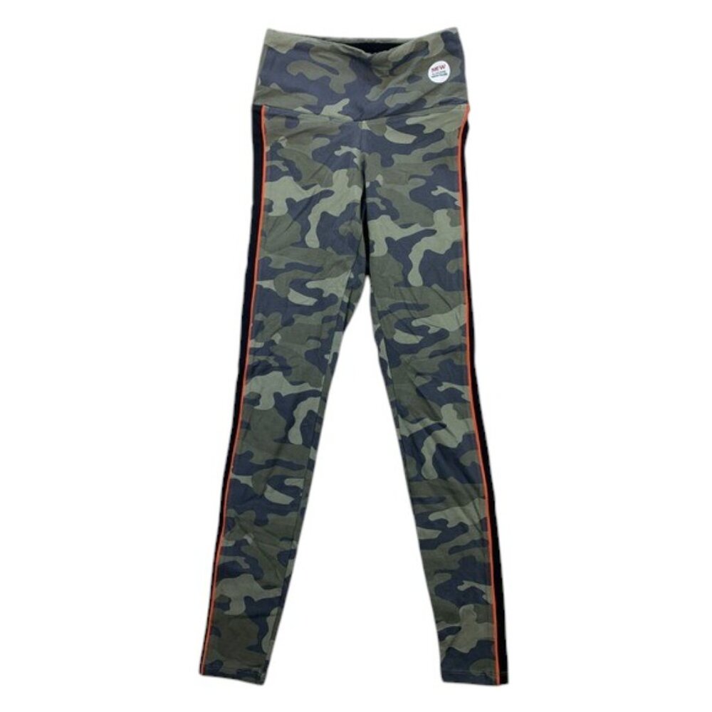 Express Women’s XS Green Camo Print Pants‎ Ankle Legging Mid-Rise Stretch NWT